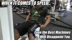 Exercise machines and speed training
