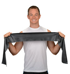 black resistance exercise band