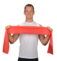 red resistance exercise band