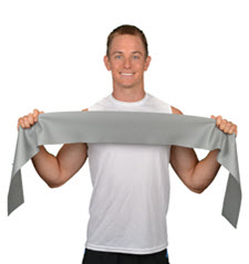 silver resistance exercise band