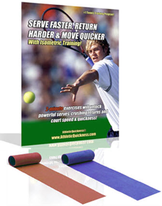Tennis stroke speed program with 2 bands