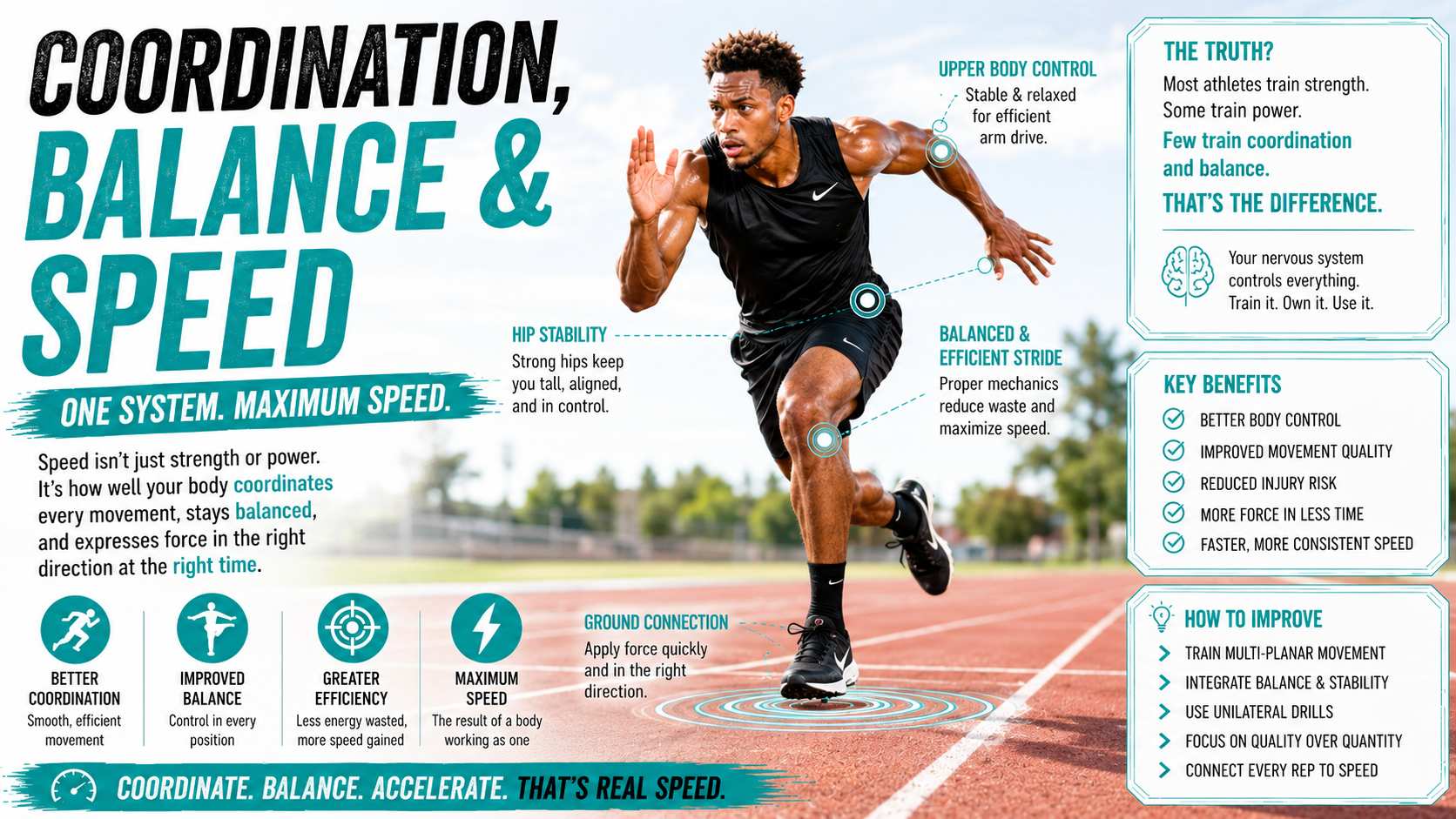 balance and coordination for speed