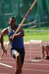 decathlete and pole vaulter gets faster jumps higher