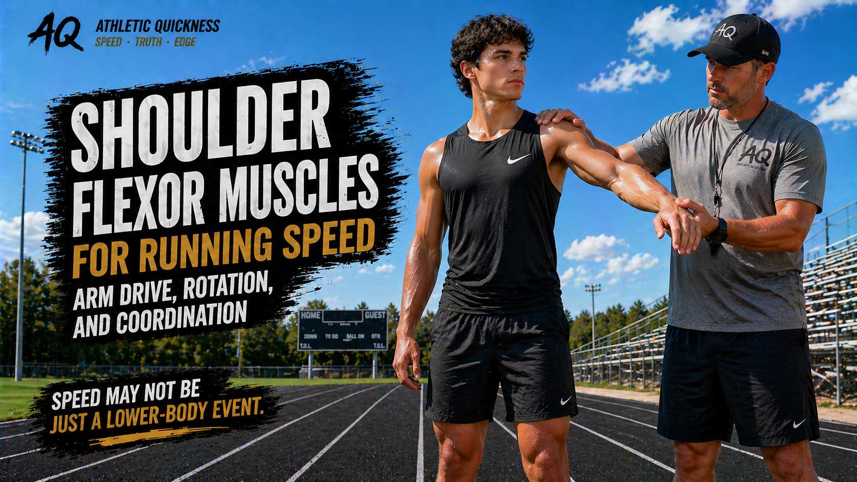 shoulder flexor muscles for running speed