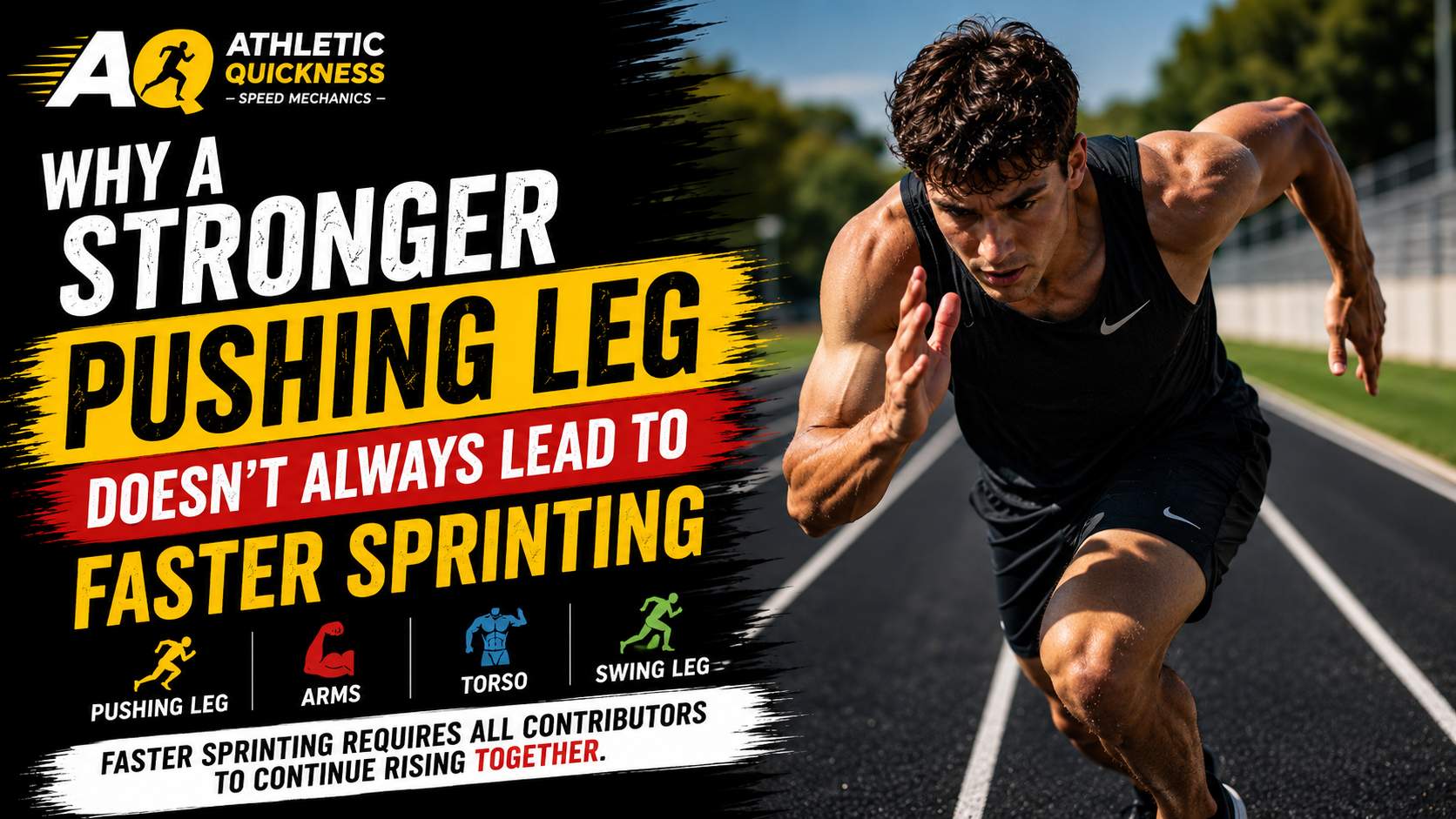 stronger pushing leg for running