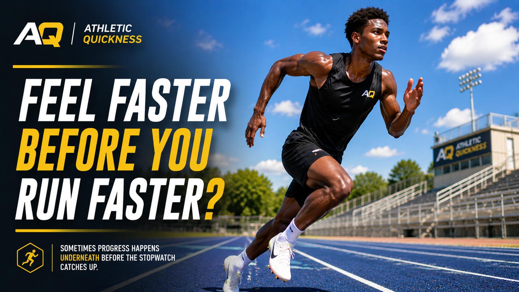 feel faster before you run faster