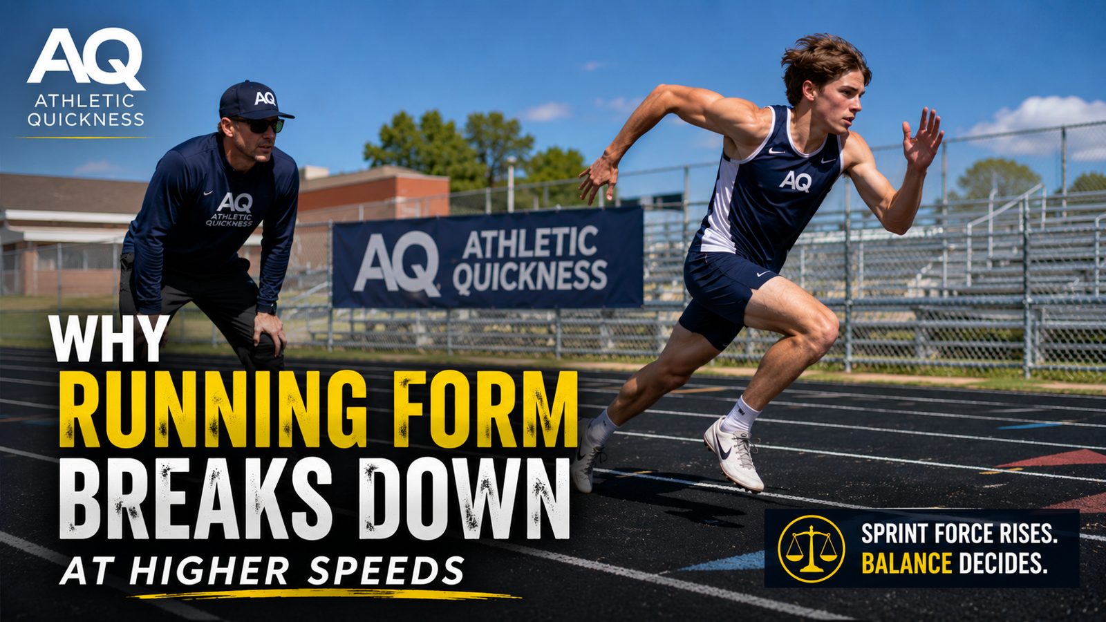 running form breaks down at higher speed