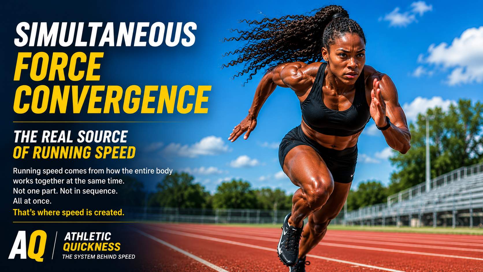 simultaneous force conversion for sprinting