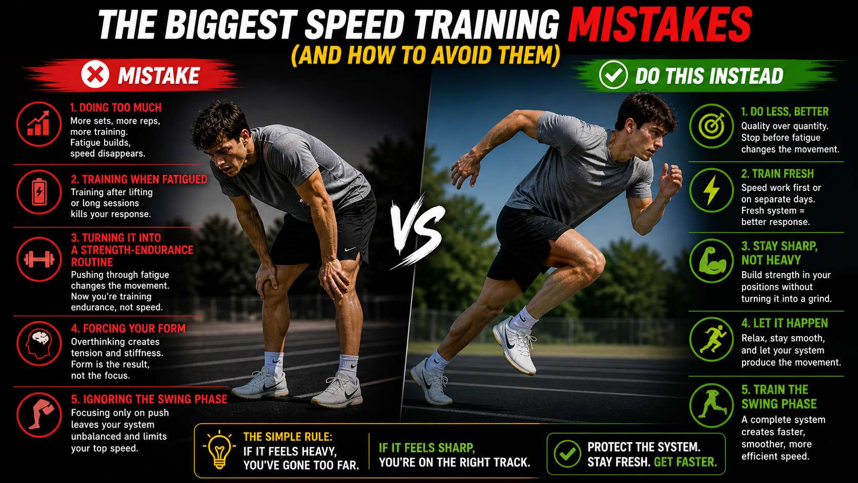 speed training mistakes