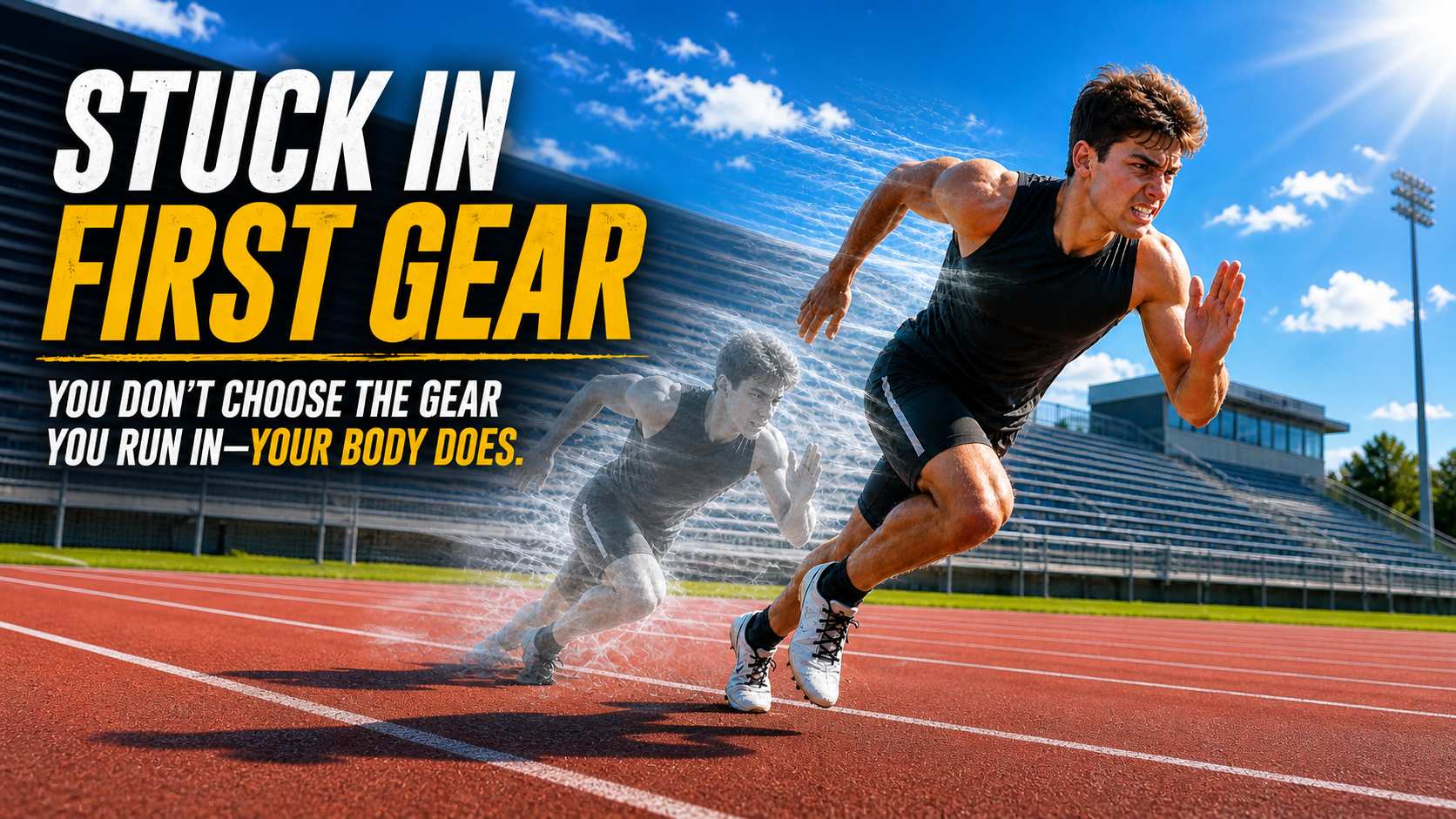 stuck in first gear when you run