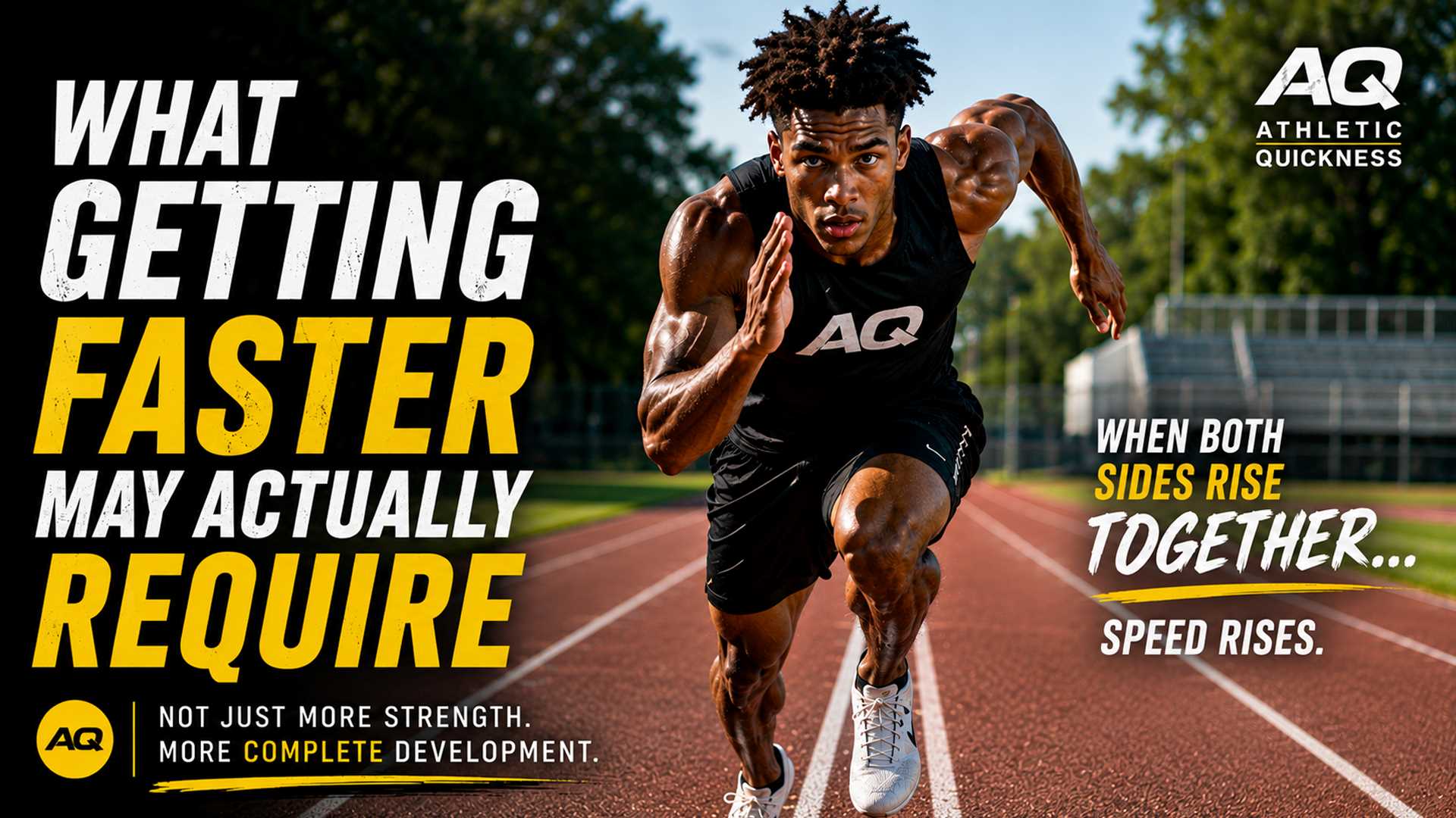 Getting stronger matters, but where that strength develops matters too. AQ explains why faster sprinting may require more complete development across the entire sprint system.